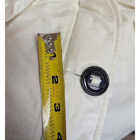 Canada Goose Montebello Down Parka Jacket Pearl White Fur Hood Arctic Coat Small - Picture 8 of 9